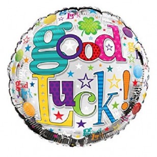 Good Luck Multi Colour Foil Balloon